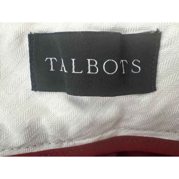 Talbots Hampshire Ankle Pants Women Size 10 Red Polyester/Viscose/Spandex - Picture 4 of 16